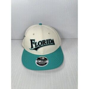 New Era FELT x Florida Marlins Butterfly 9FIFTY Snapback Hat White Blue OSFM